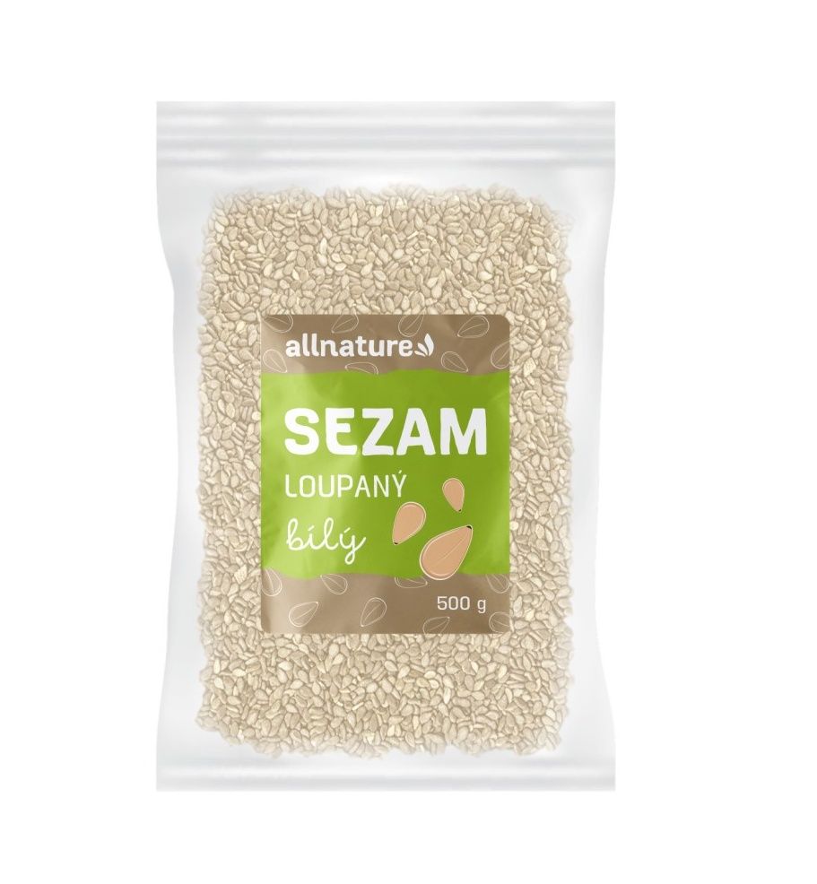 Allnature Sezam bílý loupaný 500 g Allnature