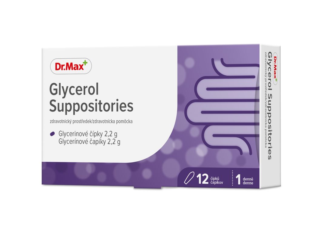 Dr.Max Glycerol Suppositories 12 čípků Dr.Max