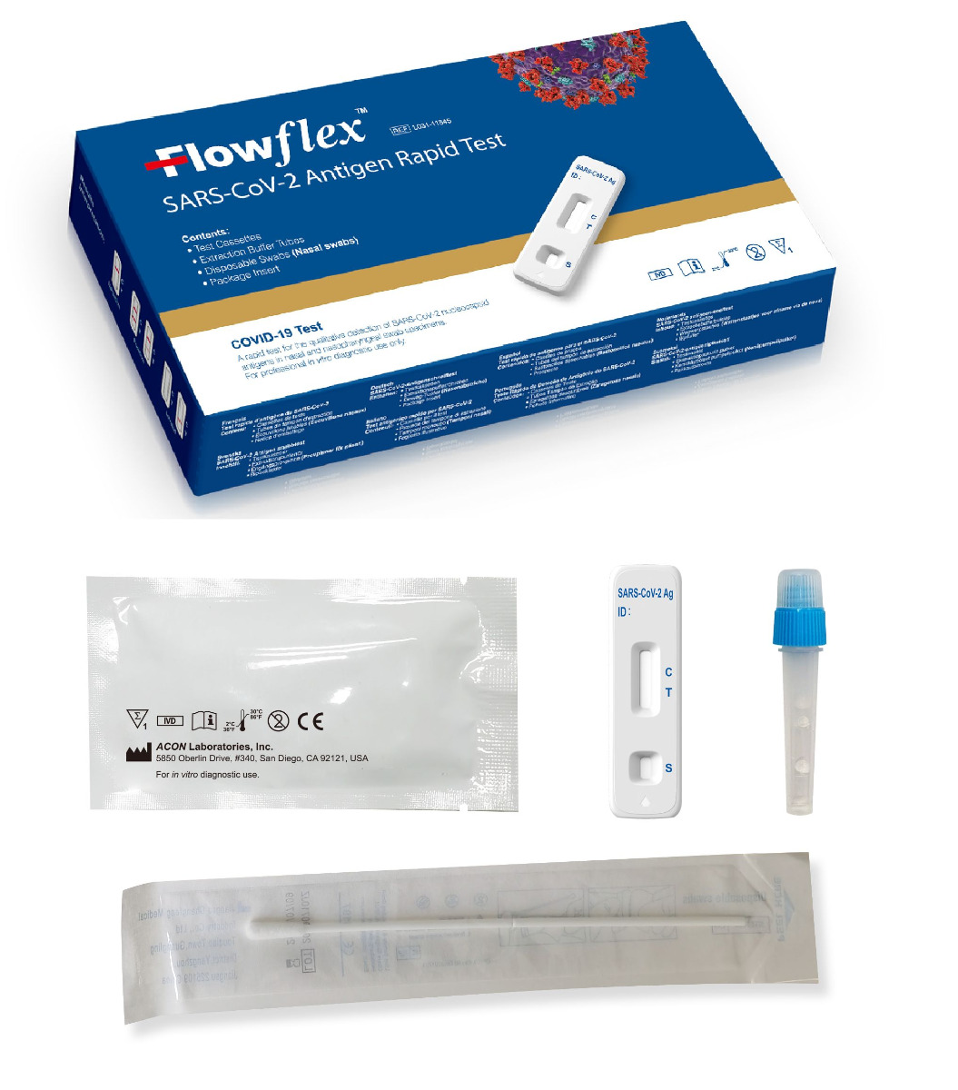 FlowFlex SARS-CoV-2 antigenní test 1 ks FlowFlex