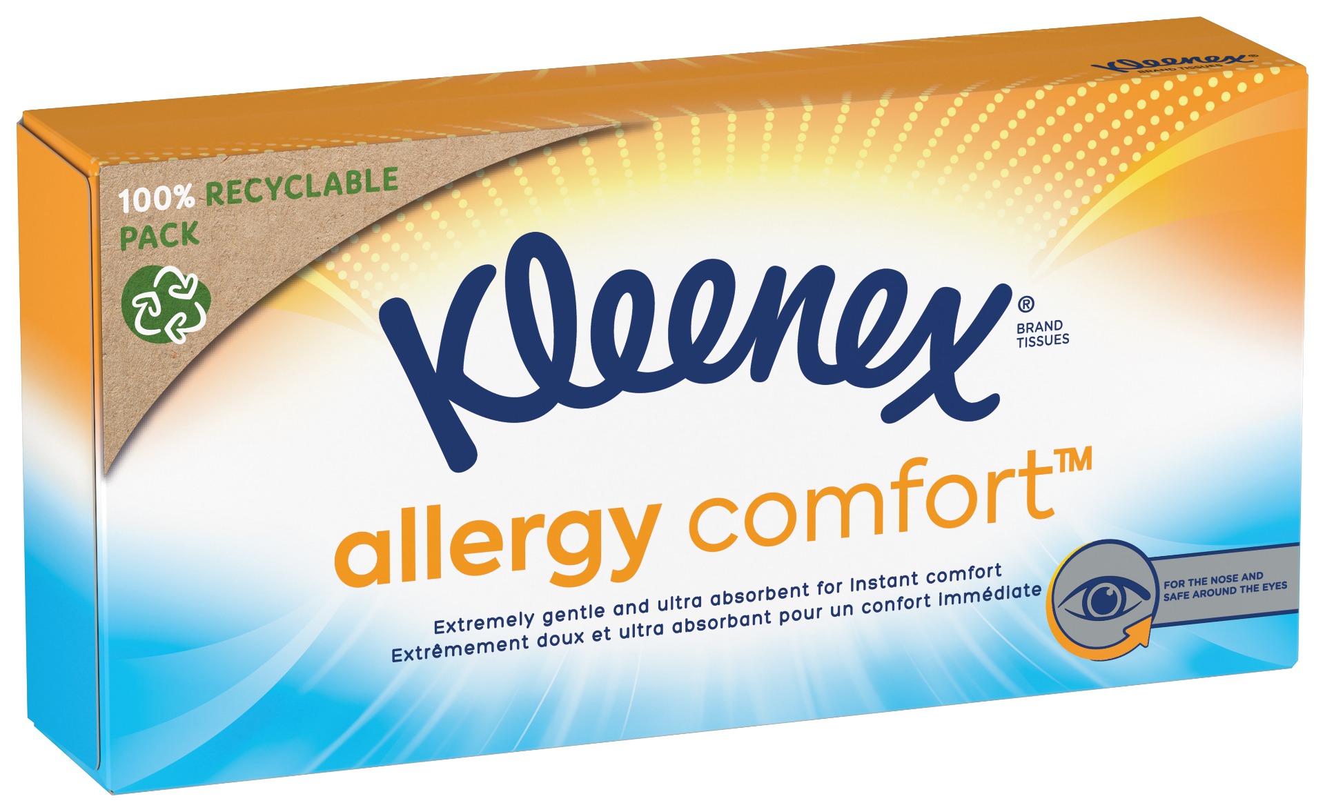 Kleenex Allergy Comfort Box papírové kapesníky 56 ks Kleenex