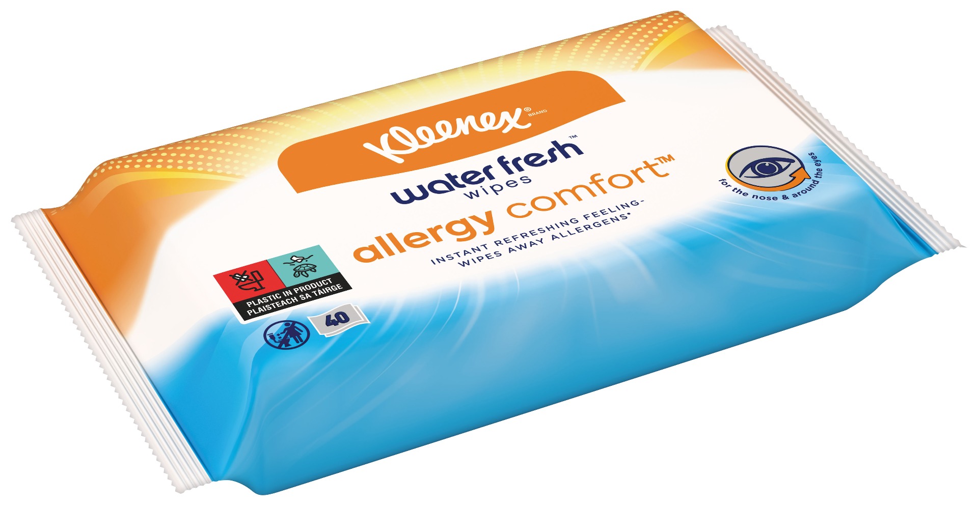 Kleenex Allergy Comfort Wipes vlhčené ubrousky 40 ks Kleenex