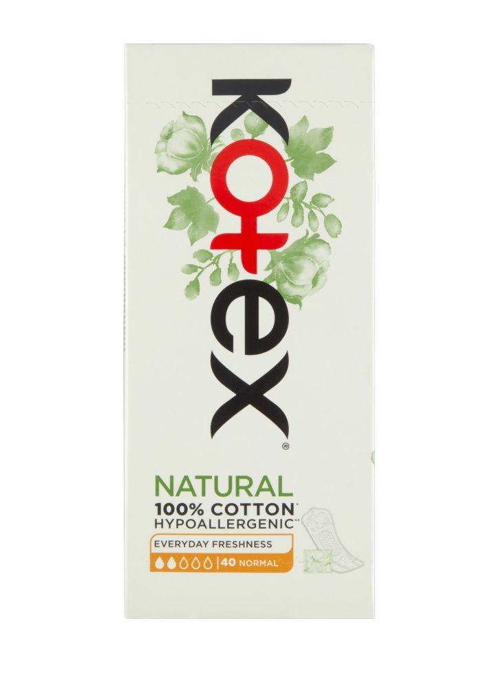 Kotex Liners NATURAL Normal slipové vložky 40 ks Kotex