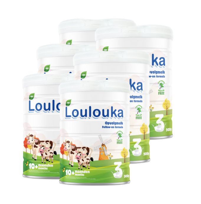 Loulouka 3 BIO Pokračovací batolecí výživa 6x900 g Loulouka