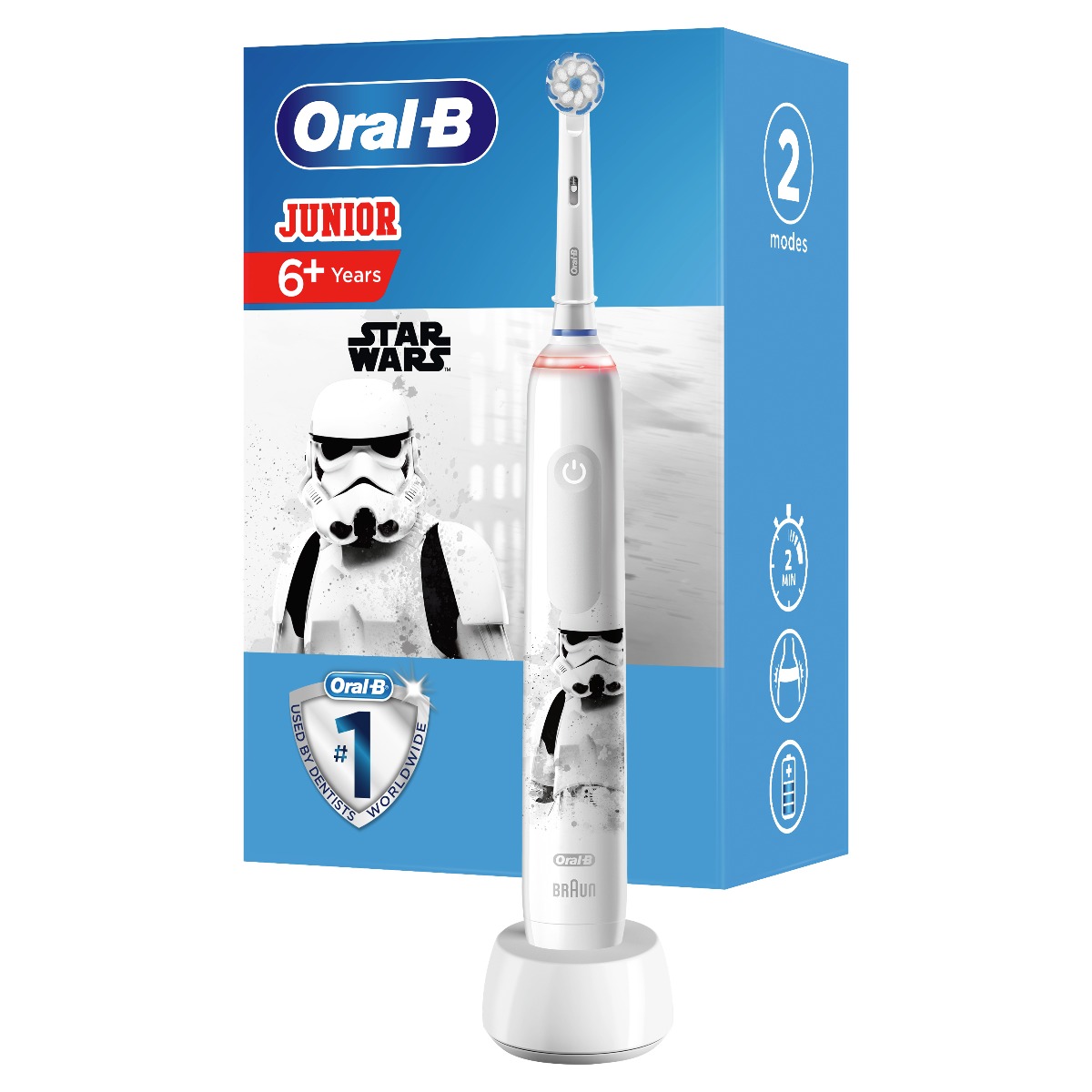 Oral-B Junior Pro 3 Star Wars White dětský elektrický zubní kartáček Oral-B