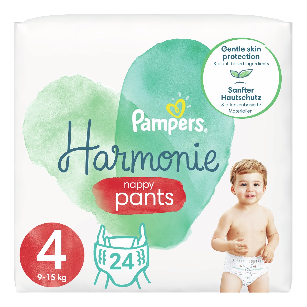 Pampers Harmonie Pants vel. 4 9–15 kg dětské plenkové kalhotky 24 ks Pampers