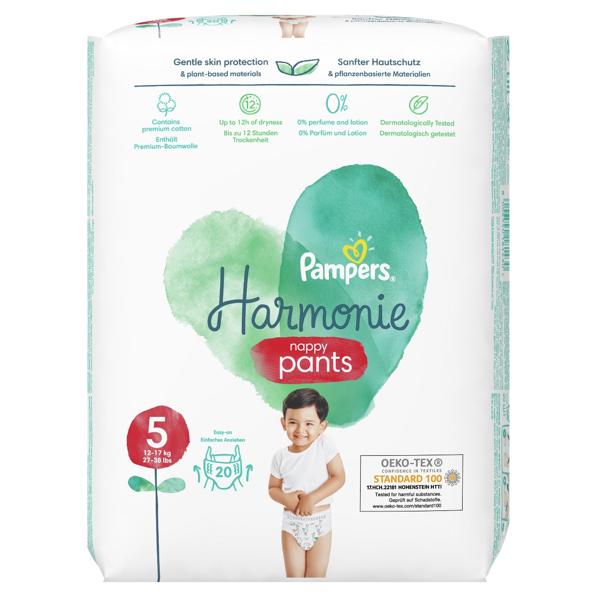 Pampers Harmonie Pants vel. 5 12–17 kg dětské plenkové kalhotky 20 ks Pampers