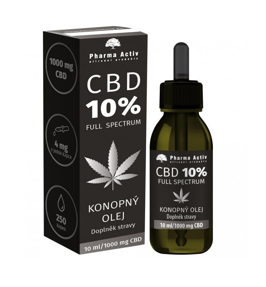 Pharma Activ Konopný olej CBD 10% 1000 mg 10 ml Pharma Activ