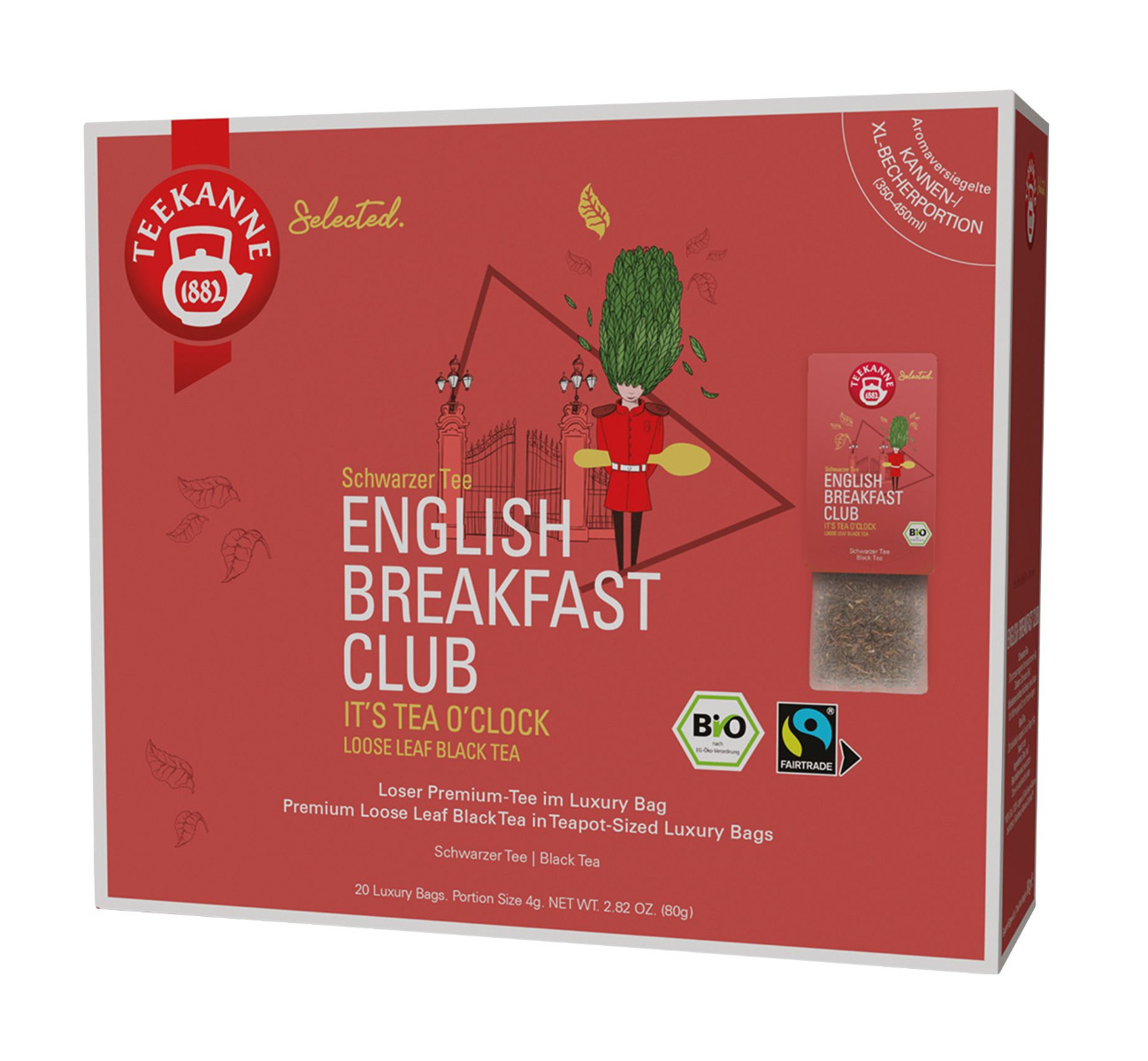 Teekanne English Breakfast Luxury Bags BIO 20x4 g Teekanne