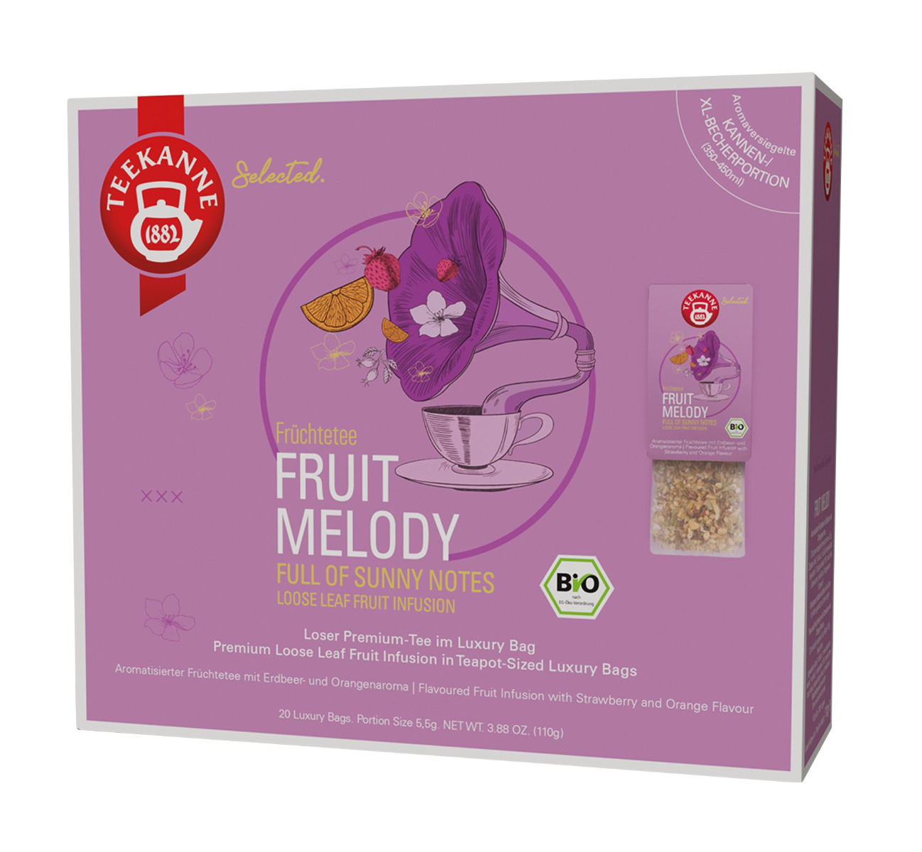 Teekanne Fruit Melody Luxury Bags BIO 20x5