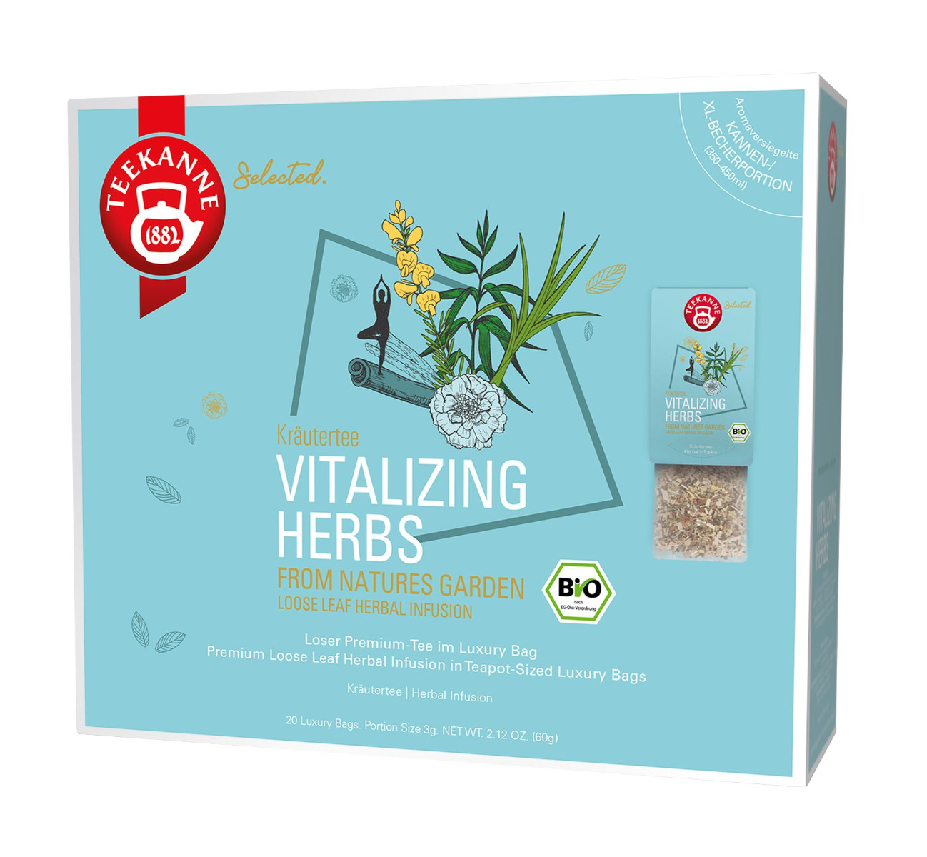 Teekanne Vitalizing Herbs Luxury Bags BIO 20x3 g Teekanne