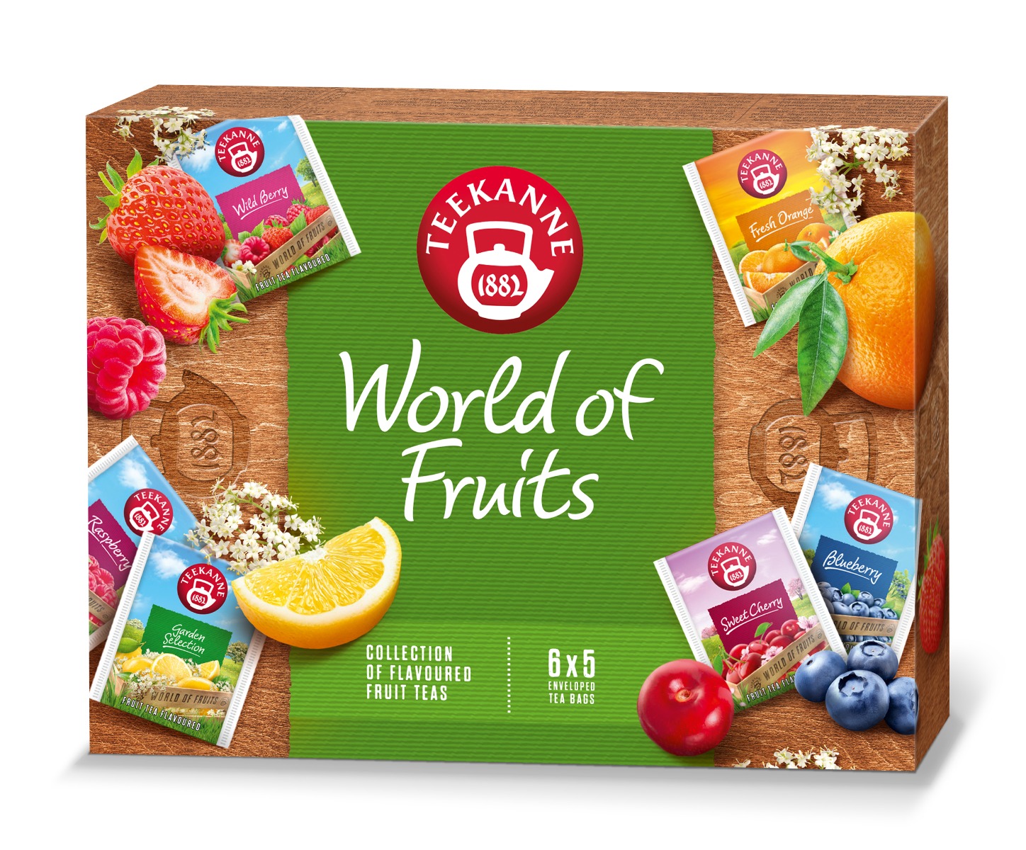 Teekanne World of Fruits collection porcovaný čaj 6x5 ks Teekanne