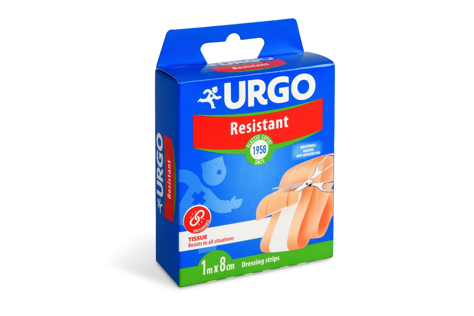 Urgo Resistant 1 m x 8 cm odolná náplast 1 ks Urgo