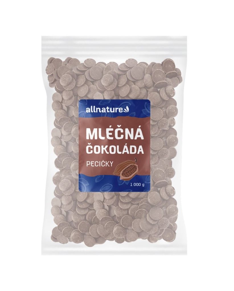 Allnature Mléčná čokoláda pecičky 1000 g Allnature