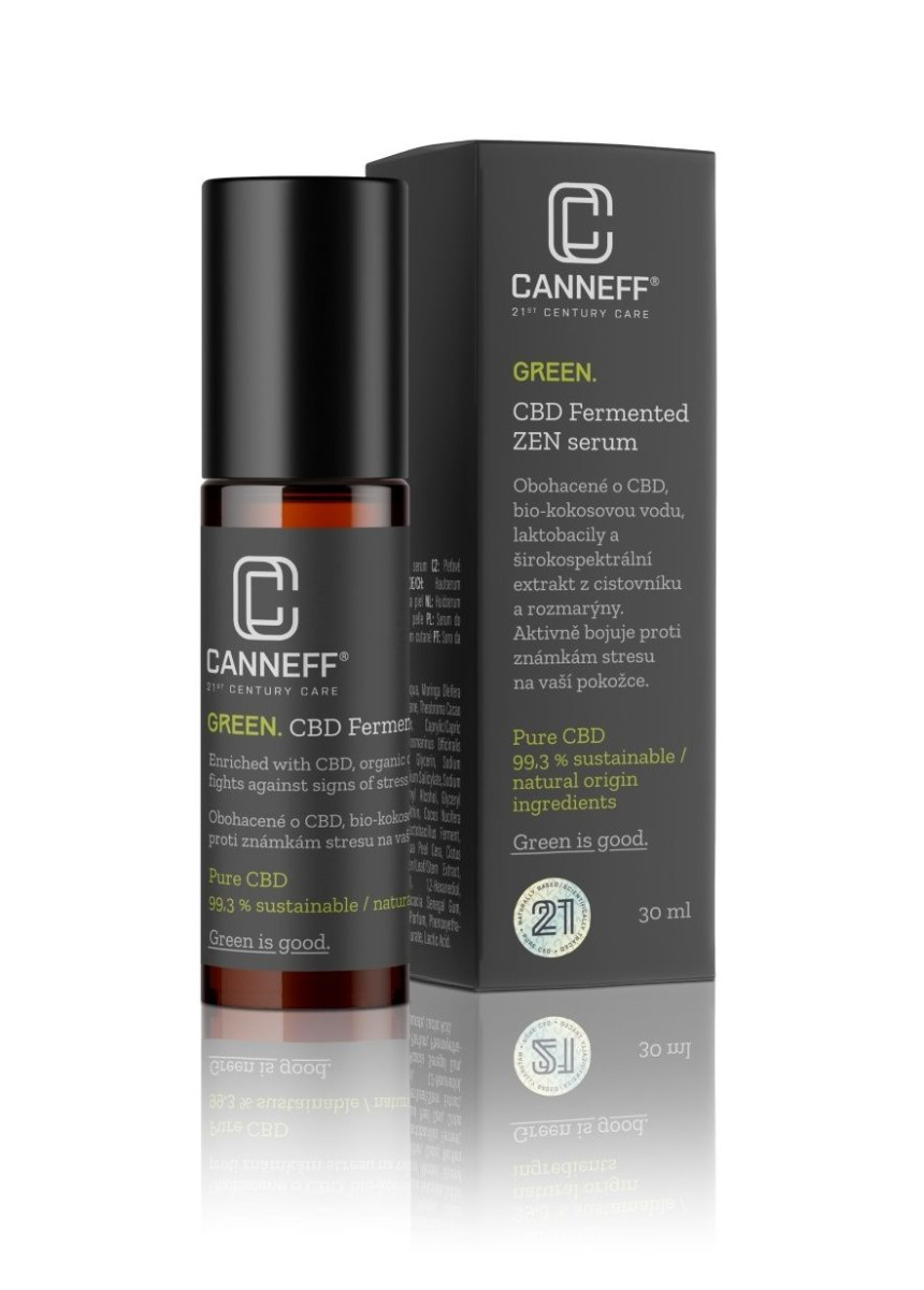 CANNEFF GREEN. CBD Fermentované ZEN sérum 30 ml CANNEFF