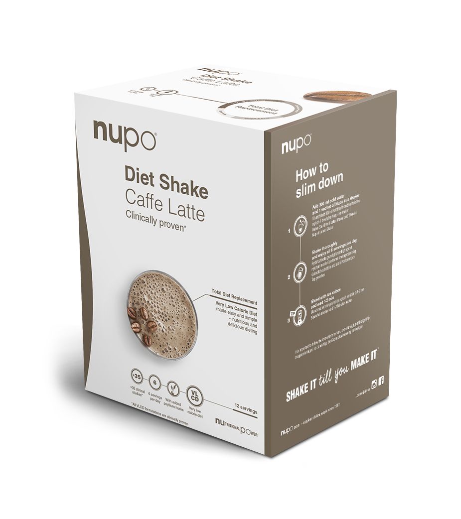 NUPO Dieta Šejk caffe latte 12x32 g NUPO