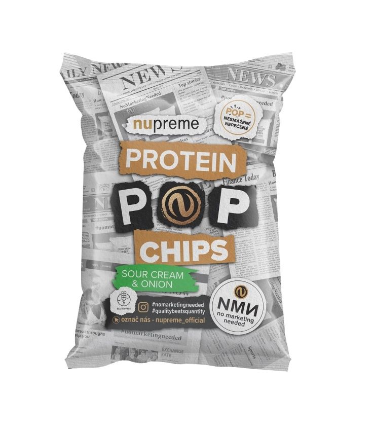 Nupreme Pop Chips Soure Cream & Onion 50 g Nupreme