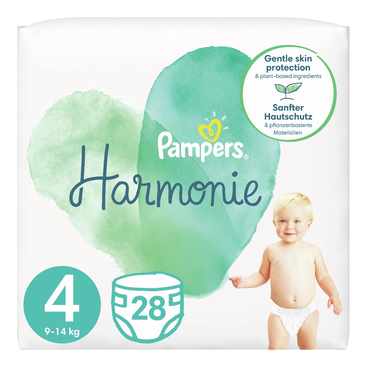 Pampers Harmonie vel. 4 9–14 kg dětské pleny 28 ks Pampers
