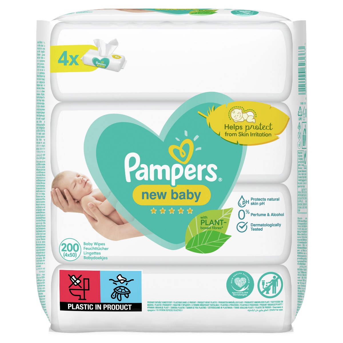 Pampers New Baby dětské čisticí ubrousky 4x50 ks Pampers
