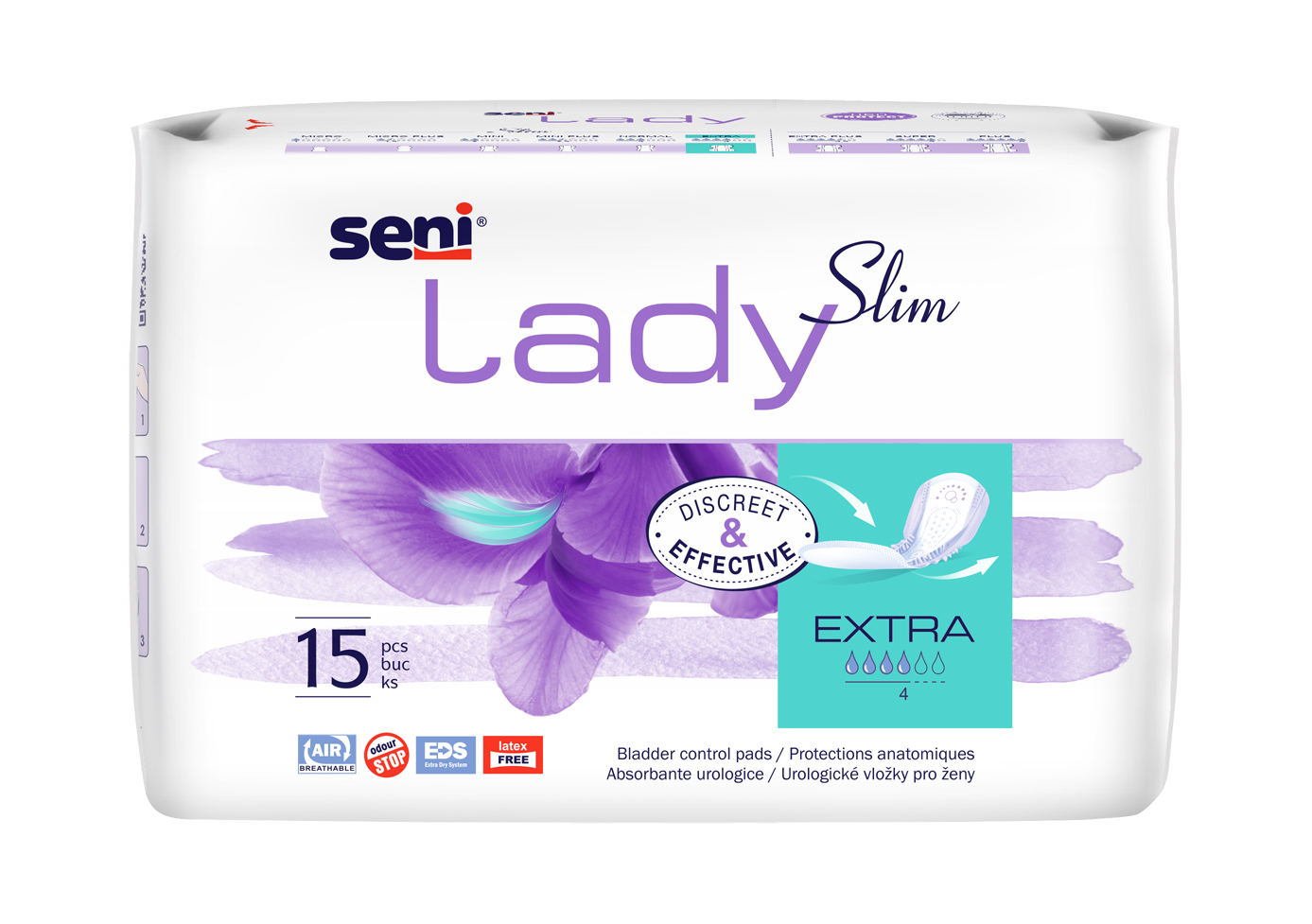 Seni Lady Slim Extra inkontinenční vložky 15 ks Seni