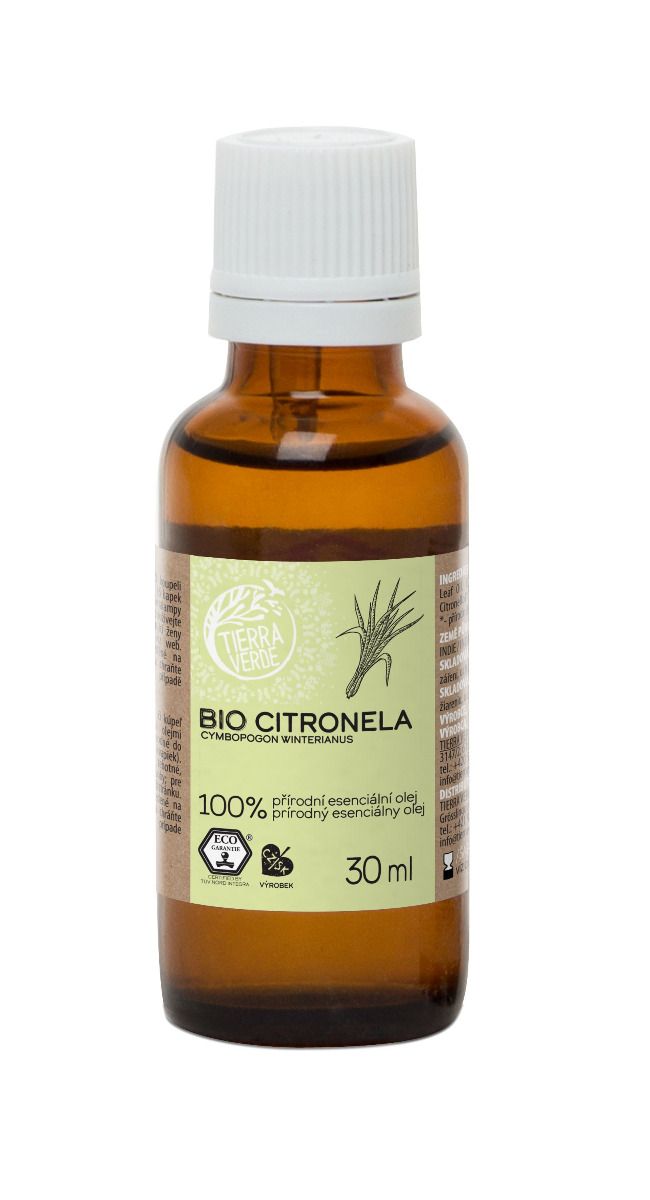 Tierra Verde Esenciální olej BIO Citronela 30 ml Tierra Verde