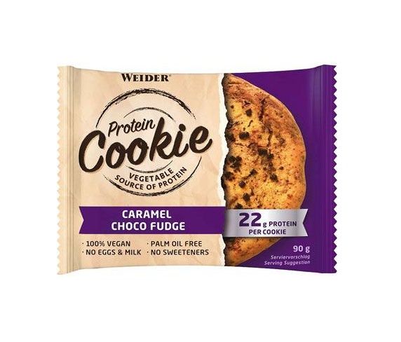 WEIDER Protein Cookie Caramel choco fudge sušenky 90 g WEIDER