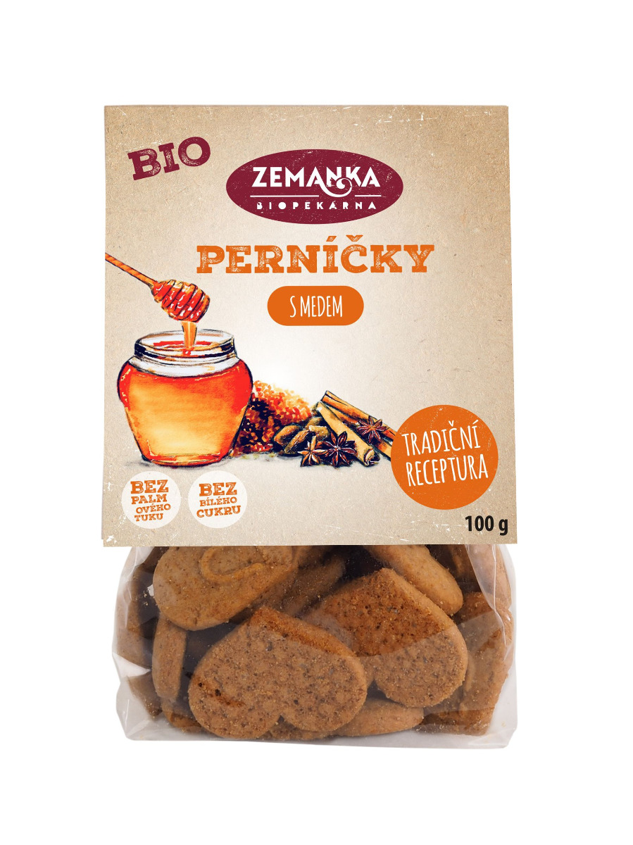 Zemanka BIO Perníčky s medem 100 g Zemanka