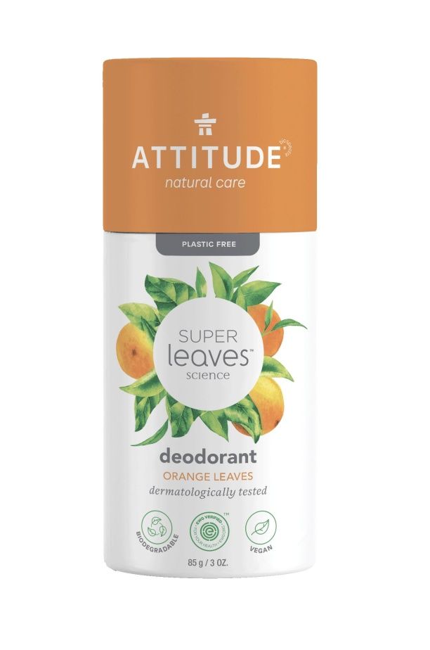 ATTITUDE Super leaves Přírodní tuhý deodorant pomerančové listy 85 g ATTITUDE