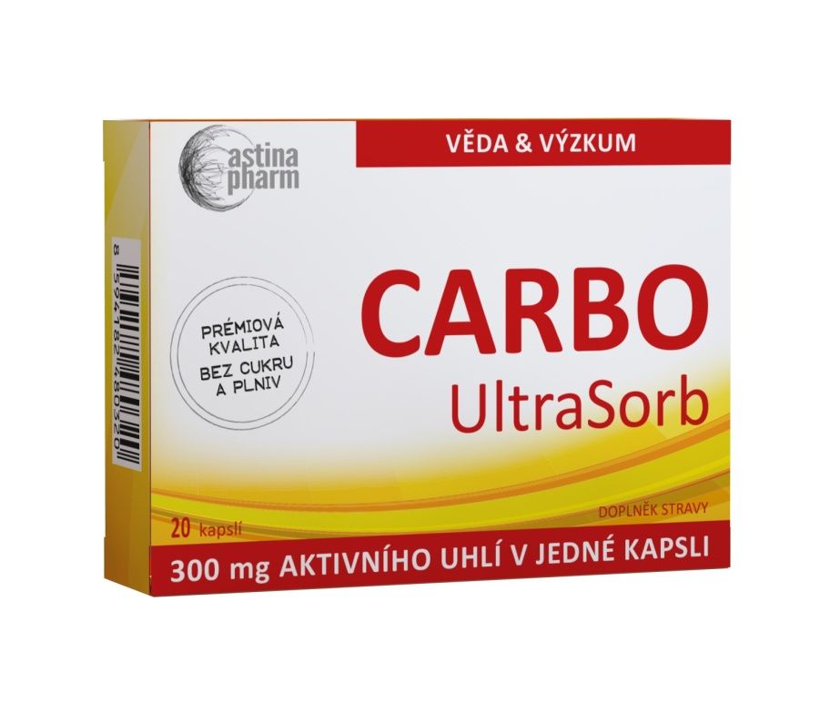 Astina CARBO UltraSorb 300 mg 20 kapslí Astina