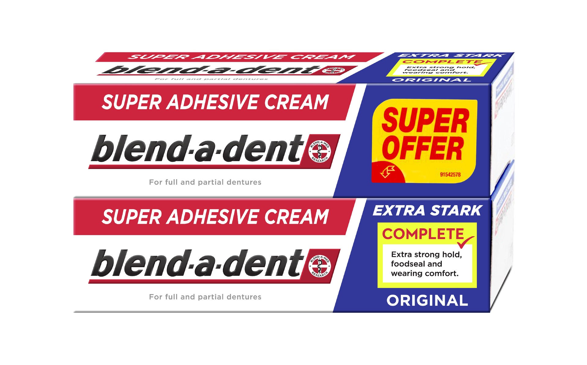 Blend-a-dent Original Complete upevňující krém 2x47 g Blend-a-dent