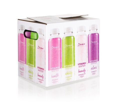 Diva's Vitamínové vody 4 druhy premium mix pack 12x400 ml Diva's