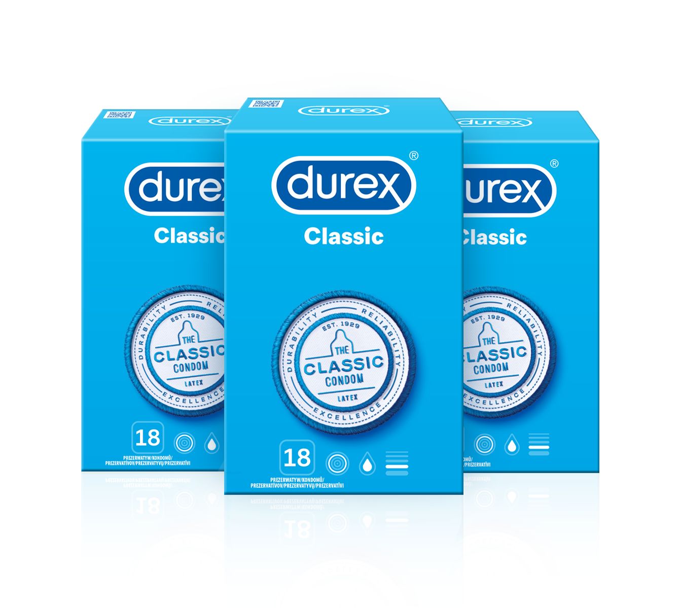 Durex Classic kondomy pack 54 ks Durex