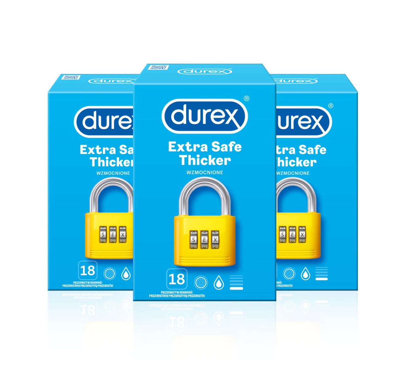 Durex Extra Safe kondomy pack 54 ks Durex