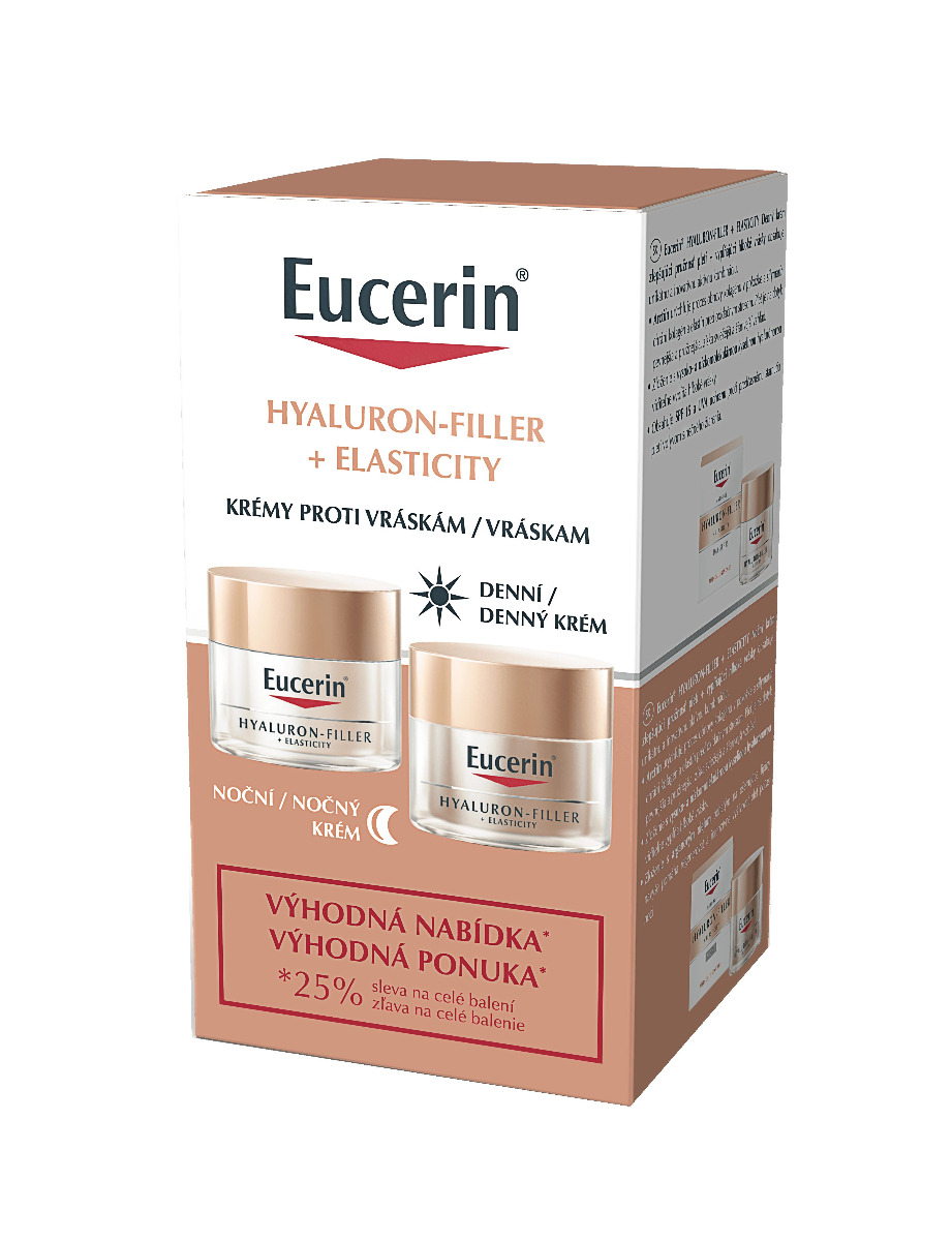 Eucerin Hyaluron-Filler + Elasticity duopack denní a noční krém Eucerin