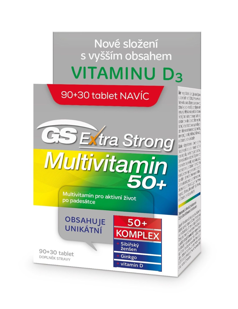 GS Extra Strong Multivitamin 50+ 90+30 tablet GS