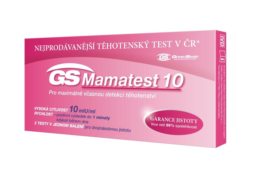 GS Mamatest 10 těhotenský test 2 ks GS