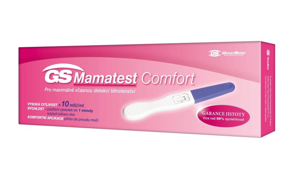 GS Mamatest Comfort 10 těhotenský test 1 ks GS