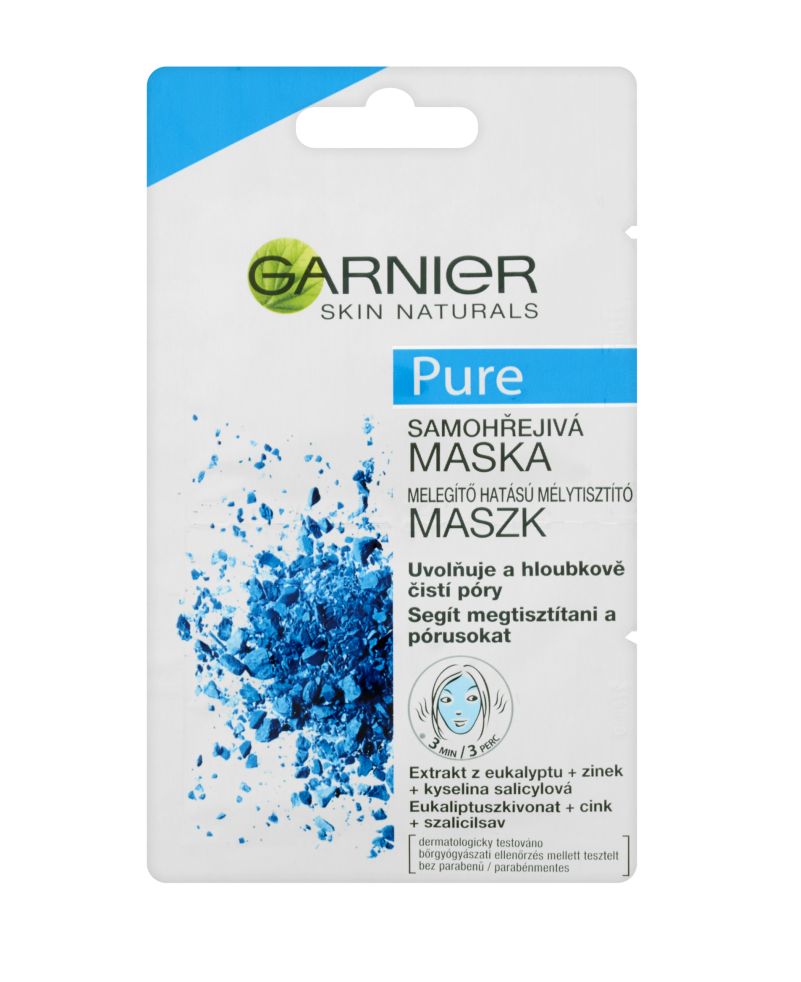 Garnier Skin Naturals Pure samohřejivá maska 2x6 ml Garnier