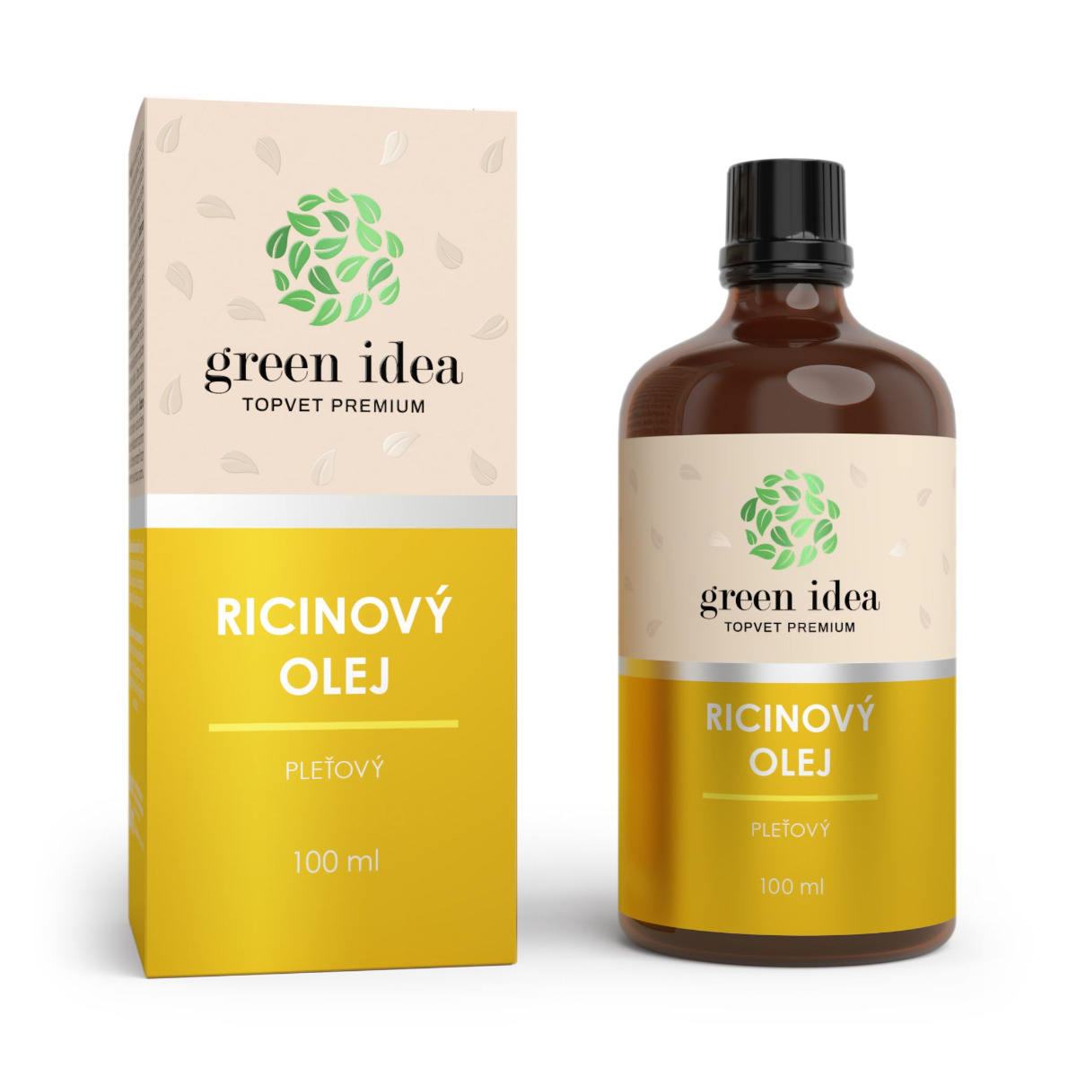 Green idea Ricinový pleťový olej 100 ml Green idea