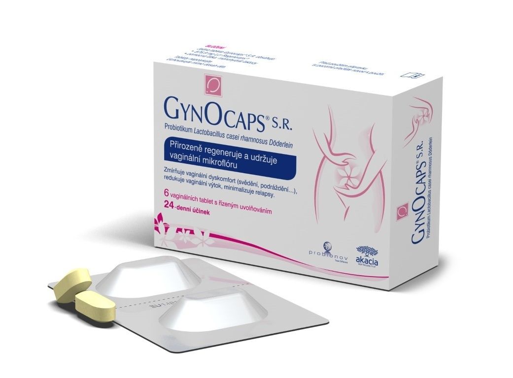 Gynocaps S.R. 6 vaginálních tablet Gynocaps