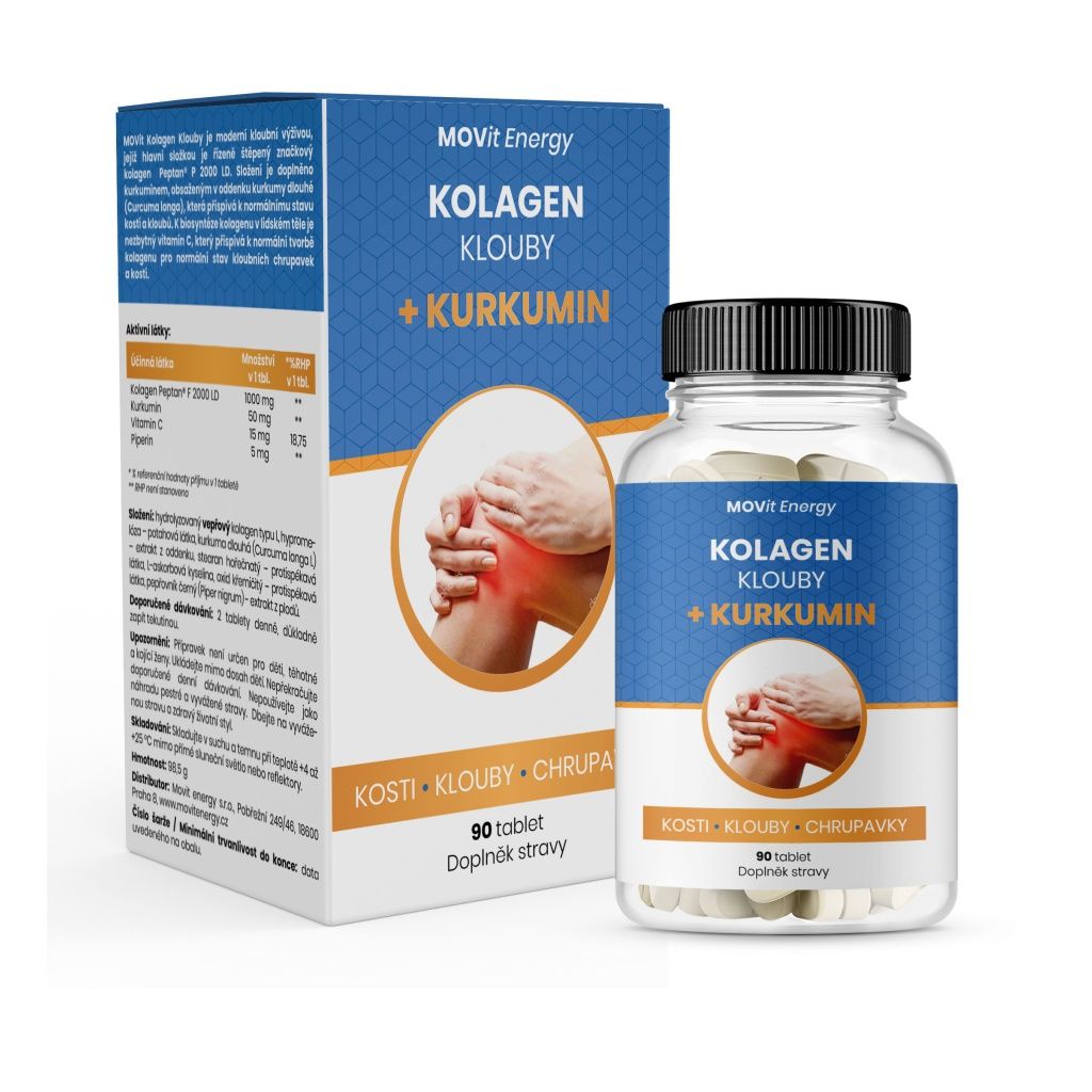 MOVit Energy Kolagen Klouby + Kurkumin 90 tablet MOVit Energy