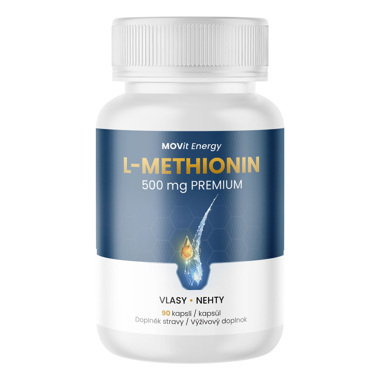 MOVit Energy Methionin PREMIUM 500 mg 90 kapslí MOVit Energy