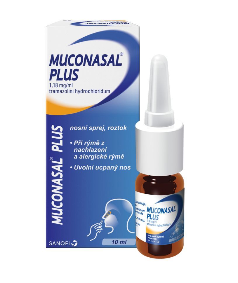 Muconasal Plus nosní sprej 10 ml Muconasal