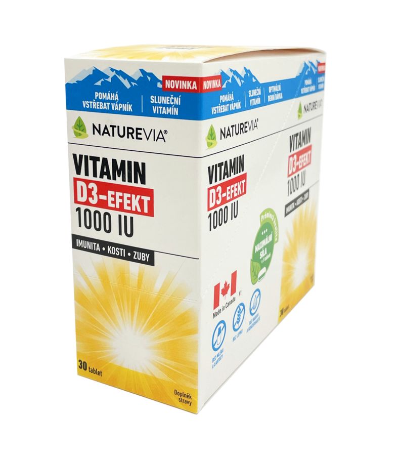 NatureVia Vitamin D3-Efekt 1000 IU 30x10 tablet NatureVia
