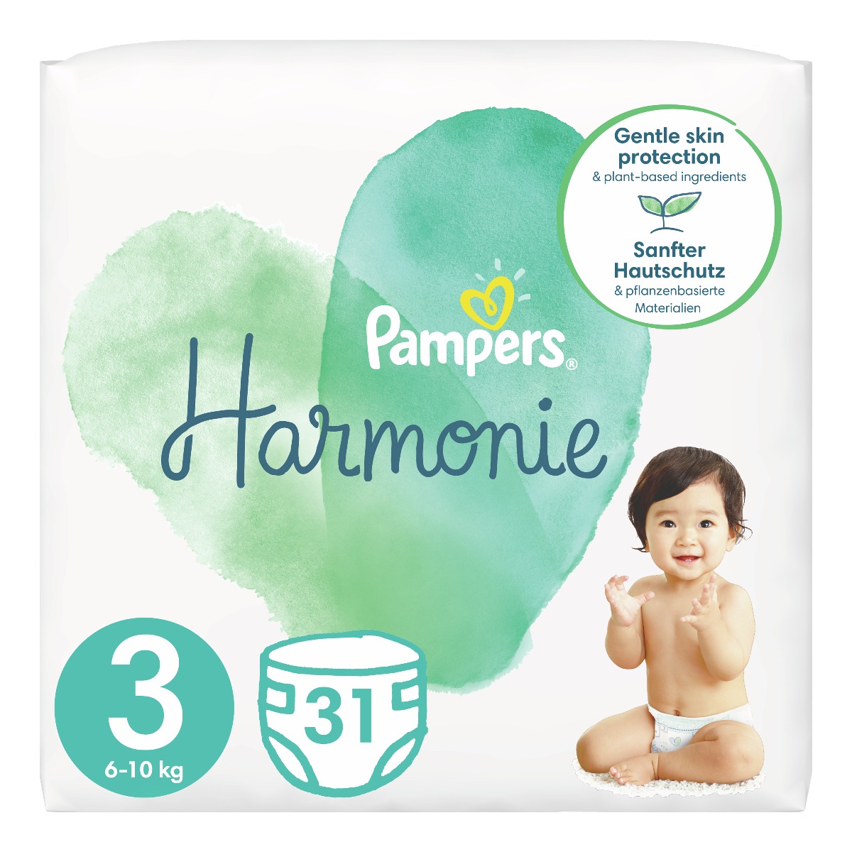 Pampers Harmonie vel. 3 6–10 kg dětské pleny 31 ks Pampers