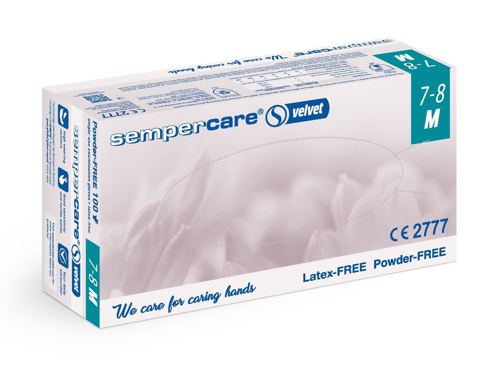 Sempercare Nitril Velvet Jednorázové rukavice vel. M 200 ks Sempercare