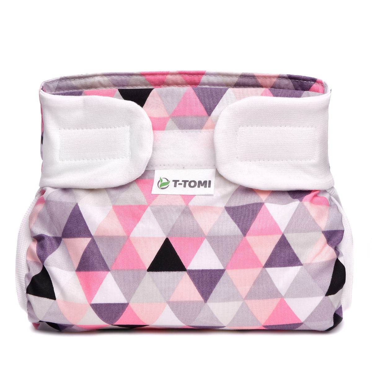 T-tomi Ortopedické abdukční kalhotky suchý zip 5–9 kg 1 ks pink triangles T-tomi
