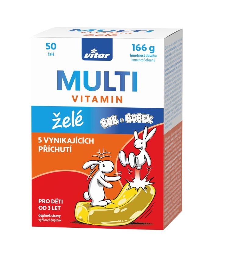 Vitar Kids Multivitamin želé 50 ks Vitar