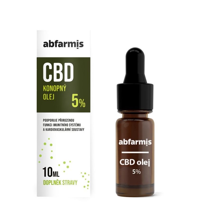 Abfarmis CBD Konopný olej 5% 10 ml Abfarmis