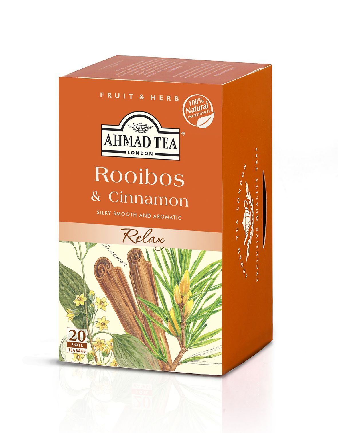 Ahmad Tea Rooibos & Cinnamon porcovaný čaj 20x1