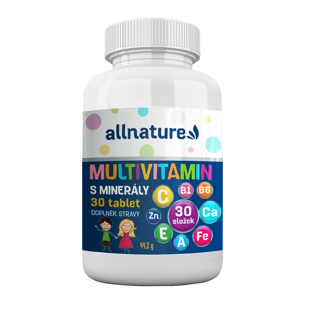 Allnature Multivitamin s minerály 30 tablet Allnature